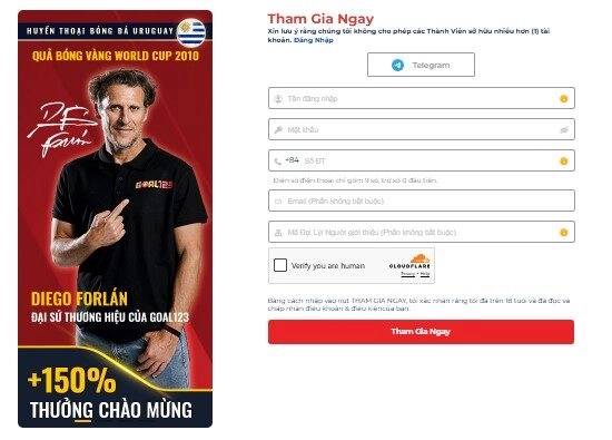 Hướng dẫn đăng ký tài khoản Goal123 theo từng bước trên trang chính thức