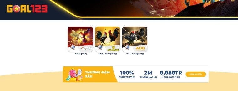 Đá gà trực tuyến Goal123 phát sóng trực tiếp theo lịch thi đấu