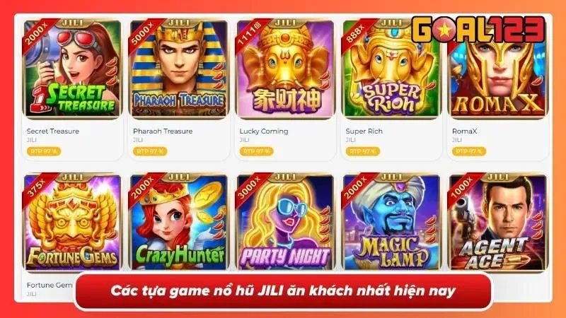 Quay Hũ JILI Tại Goal123 - Slot Xanh Chín, Săn Jackpot Khủng 2 Khám phá các tựa game uy tín tại Goal123
